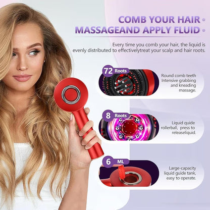 Electric Scalp Massage Comb with Red Light Therapy – Hair Growth & Relaxation Device